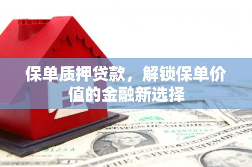 滦南保单质押贷款，解锁保单价值的金融新选择