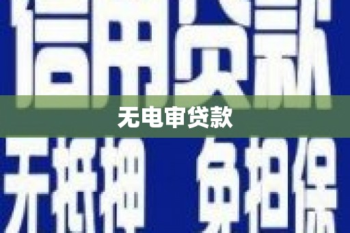 滦南无电审贷款