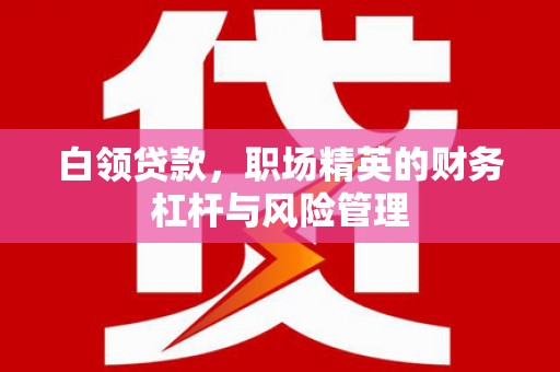 滦南白领贷款，职场精英的财务杠杆与风险管理
