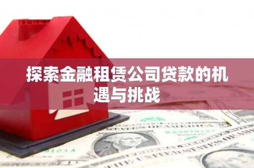 滦南探索金融租赁公司贷款的机遇与挑战