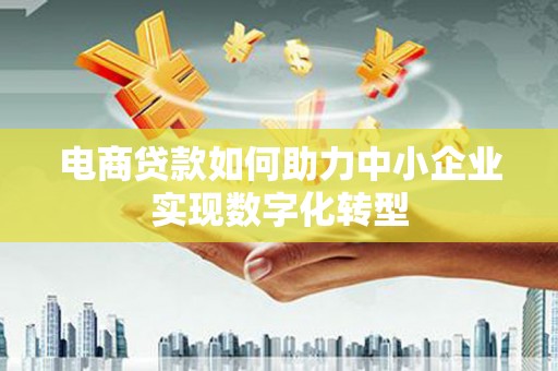 滦南电商贷款如何助力中小企业实现数字化转型