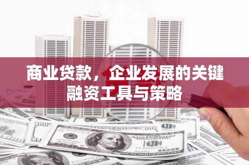 滦南商业贷款，企业发展的关键融资工具与策略