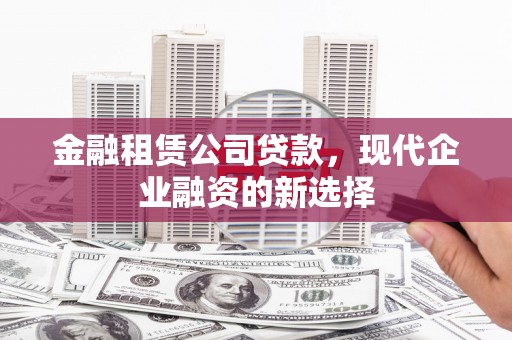 滦南金融租赁公司贷款，现代企业融资的新选择