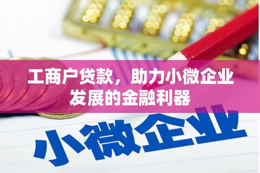 滦南工商户贷款，助力小微企业发展的金融利器