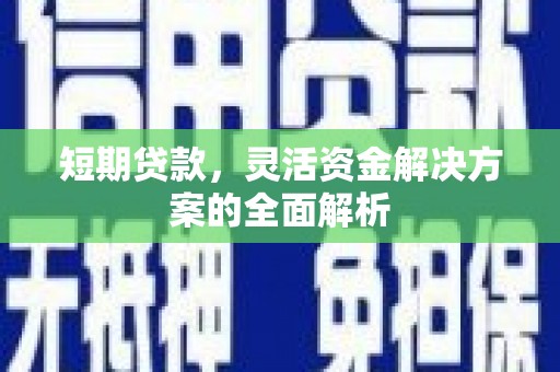 滦南短期贷款，灵活资金解决方案的全面解析