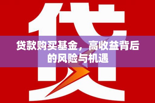 滦南贷款购买基金，高收益背后的风险与机遇
