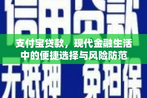 滦南支付宝贷款，现代金融生活中的便捷选择与风险防范