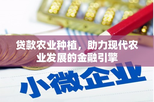 滦南贷款农业种植，助力现代农业发展的金融引擎