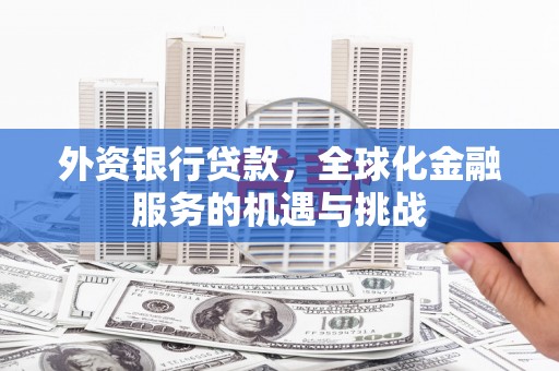 滦南外资银行贷款，全球化金融服务的机遇与挑战