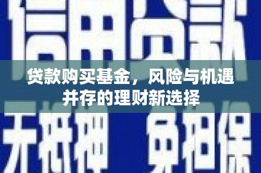 滦南贷款购买基金，风险与机遇并存的理财新选择