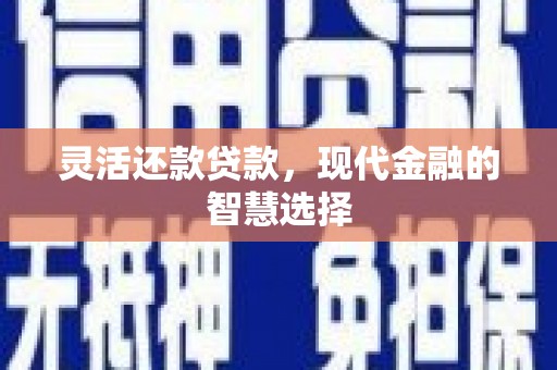 滦南灵活还款贷款，现代金融的智慧选择