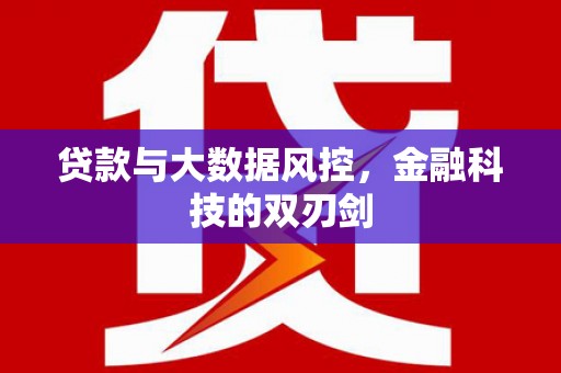 滦南贷款与大数据风控，金融科技的双刃剑