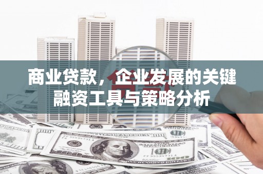 滦南商业贷款，企业发展的关键融资工具与策略分析
