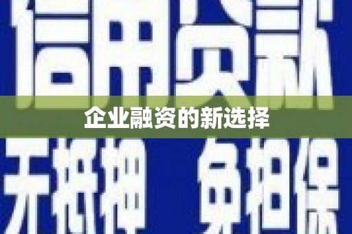 滦南企业融资的新选择