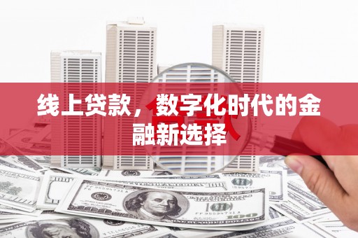 滦南线上贷款，数字化时代的金融新选择