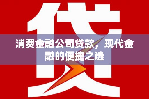 滦南消费金融公司贷款，现代金融的便捷之选