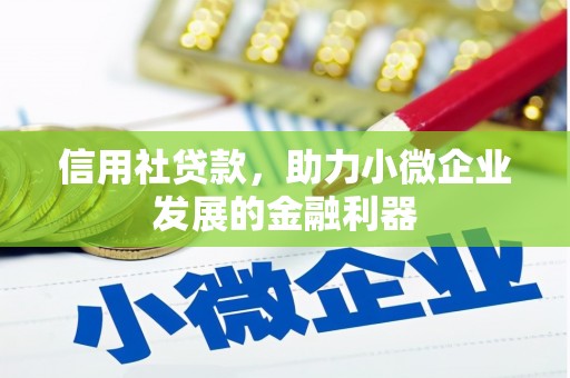 滦南信用社贷款，助力小微企业发展的金融利器