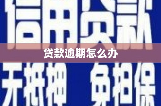 滦南贷款逾期怎么办