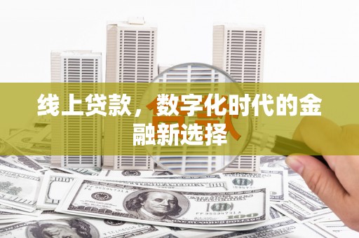 滦南线上贷款，数字化时代的金融新选择