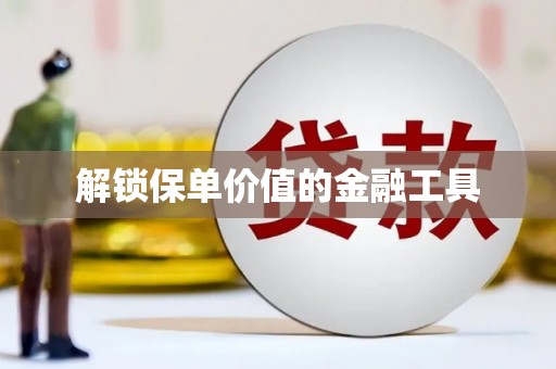 滦南解锁保单价值的金融工具